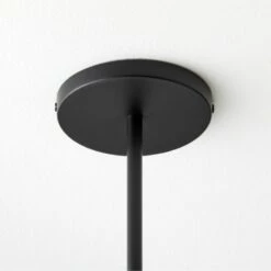 Iona Matte Black And Opaline Glass Pendant Light -marin sHOP IonaMttBlkClrGlssPndntAVSSF21