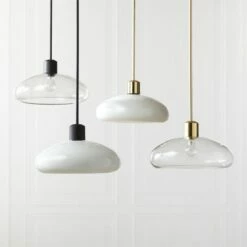 Iona Matte Black And Opaline Glass Pendant Light -marin sHOP IonaPendantGroupFHF21