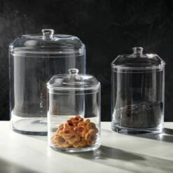 Snack Medium Glass Canister -marin sHOP JFSnackGlassCanistersGroupFHS20