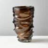 Jacqueline Brown Handblown Glass Vase -marin sHOP JacquelineChcltBrnGlsVaseSHF21