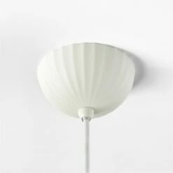 Jeanne Fluted White Porcelain Dome Pendant Light 10 Jeanne Fluted White Porcelain Dome Pendant Light -marin sHOP JeanneFltdPrclnPendantSSS23