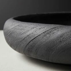 Jet Solid Wood Bowl -marin sHOP JetCerusedBowlAVSHF20