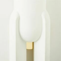 Jumeau White Concrete Wall Sconce Light -marin sHOP JumeauCtWhtCncrtSconceAVSHS23