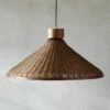 Hakka Conical Rattan Pendant Light -marin sHOP KDHakkaRattanPendantSHF21
