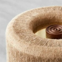 Ramble Tall Dark Brown Ceramic Table Lamp With Jute Shade -marin sHOP KDRambleTableLampLrgAVSHF21