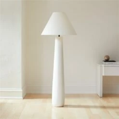 Polar White Cement Floor Lamp
