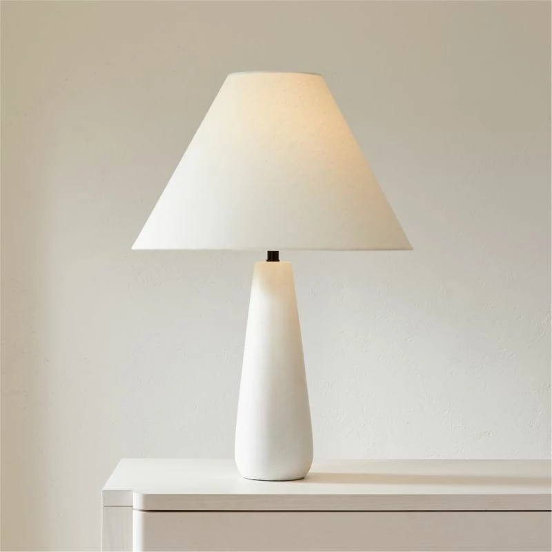 Polar White Cement Table Lamp 4 Polar White Cement Table Lamp - Image 2