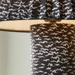 Scrunch Black And White Table Lamp -marin sHOP KMScrunchTableLampAVSHF20