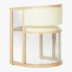 Kaishi White Fabric Chair With Whitewashed Ash Frame -marin sHOP KaishiChairLindySnow3QBS17