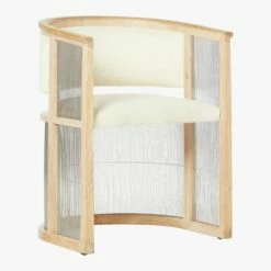 Kaishi White Fabric Chair With Whitewashed Ash Frame -marin sHOP KaishiChairLindySnow3QS17