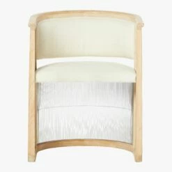 Kaishi White Fabric Chair With Whitewashed Ash Frame -marin sHOP KaishiChairLindySnowS17