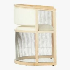 Kaishi White Fabric Chair With Whitewashed Ash Frame -marin sHOP KaishiChairLindySnowSDS17