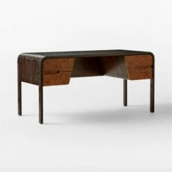 Kasen Burl Wood Executive Desk 11 Kasen Burl Wood Executive Desk -marin sHOP KasenExecutiveDesk3QSSS23