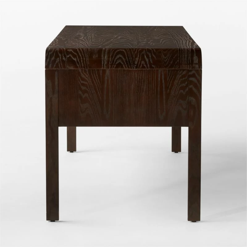 Kasen Burl Wood Executive Desk 7 Kasen Burl Wood Executive Desk - Image 5