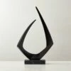 Kokum Black Marble And Metal Sculpture -marin sHOP KokumBlackSculptureSHF23