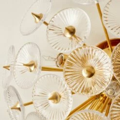 Lamina Polished Brass Flush Mount Light -marin sHOP LaminaPldBrsFlushMountAVSHF22