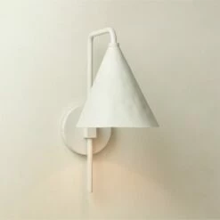 Lani White Wall Sconce -marin sHOP LaniPlasterSconceROS22