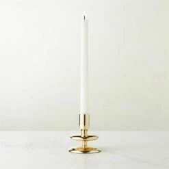 Latto Unlaquered Brass Taper Candle Holder Small -marin sHOP LattoUnlqdBrsTprHolderSmROS23