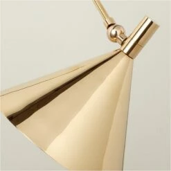 Leda Polished Brass Articulating Wall Sconce -marin sHOP LedaPldBrsArtcltngSconceAVSHF22