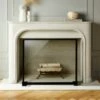 Ledge Glass Fireplace Screen -marin sHOP LedgeGlssFirePlaceScreenSHF20