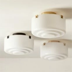 Lenon Matte Black Flush Mount Light 9 Lenon Matte Black Flush Mount Light -marin sHOP LenonFlushMountsGroupFHF22 1