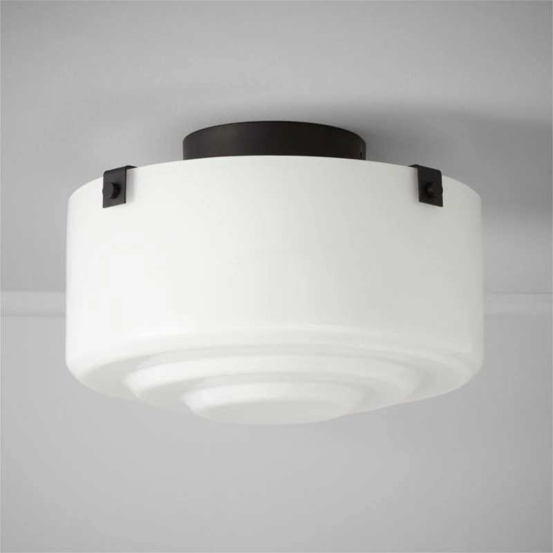 Lenon Matte Black Flush Mount Light 3 Lenon Matte Black Flush Mount Light