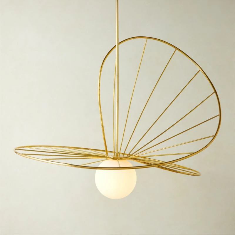 Libra Architectural Polished Brass Chandelier 4 Libra Architectural Polished Brass Chandelier - Image 2