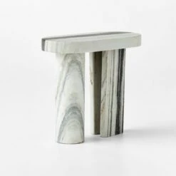 Livello White Marble Side Table 14 Livello White Marble Side Table -marin sHOP LivelloWhtMrblSideTable3QSSF22