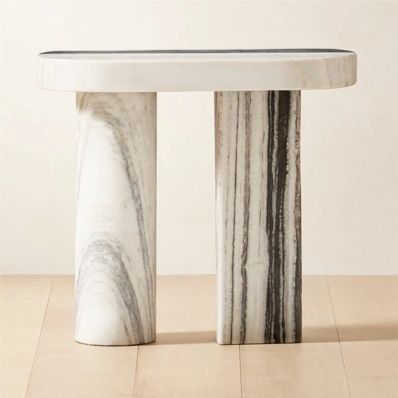 Livello White Marble Side Table 3 Livello White Marble Side Table