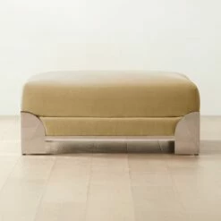 Luis Camel Velvet Ottoman