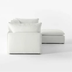 Lumin 4-Piece Modular Snow White Performance Fabric Sectional Sofa -marin sHOP Lumin4PcModWtPrfFbcSctSfSDSSF23