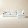 Lumin 4-Piece Modular Snow White Performance Fabric Sectional Sofa 1 Lumin 4-Piece Modular Snow White Performance Fabric Sectional Sofa -marin sHOP Lumin4PcModWtPrfFbcSctSfSHF23