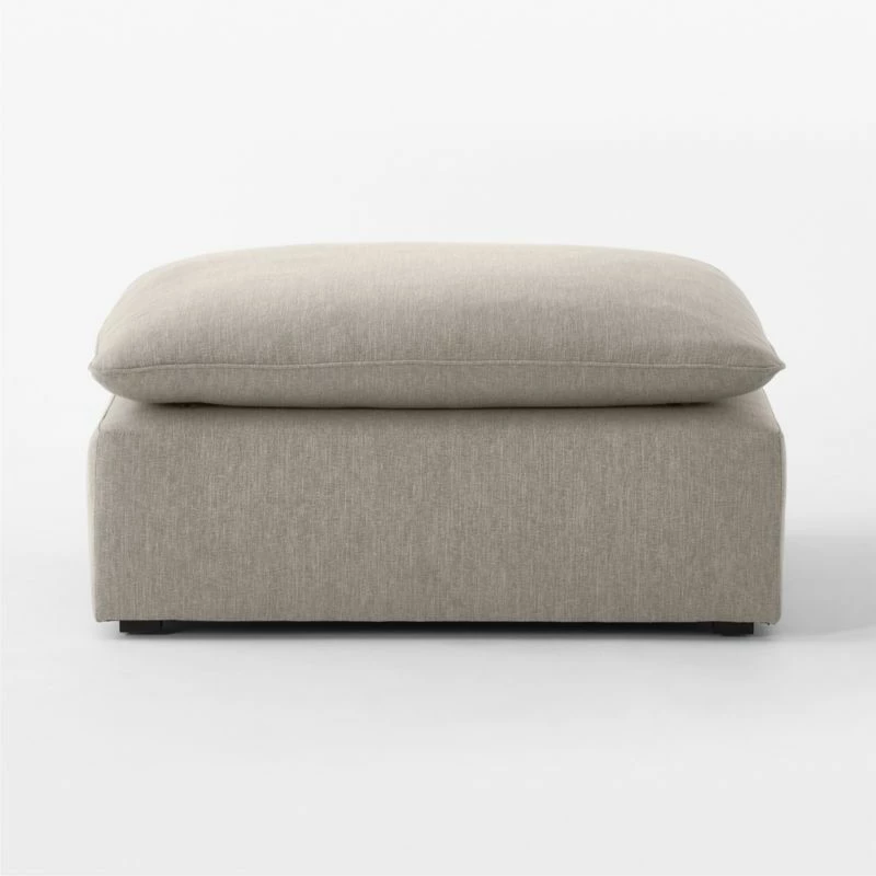 Lumin Grey Performance Fabric Ottoman 4 Lumin Grey Performance Fabric Ottoman - Image 2