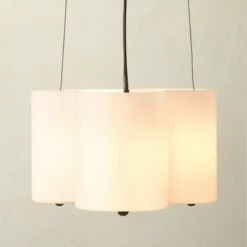 Luz Frosted Glass Chandelier -marin sHOP LuzGlassChandelierROS23