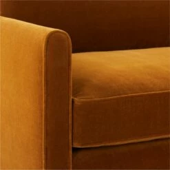 Malea Cognac Brown Velvet Sofa -marin sHOP MaleaCognacVelvetSofaAVSSF23