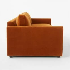Malea Cognac Brown Velvet Sofa -marin sHOP MaleaCognacVelvetSofaSDSSF23