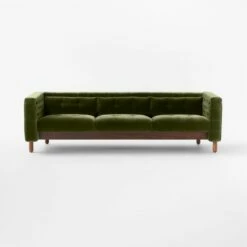 Marconi 3-Seater Tufted Green Velvet Sofa -marin sHOP Marconi3StTfdGrnVlvtSofaSOSSF23