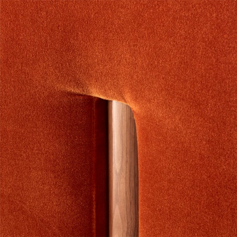 Marconi Tufted Rust Velvet Accent Chair 9 Marconi Tufted Rust Velvet Accent Chair - Image 7