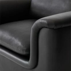 Mardones Black Leather Lounge Chair -marin sHOP MardonesBlackLthrChairAVSSF23