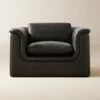 Mardones Black Leather Lounge Chair -marin sHOP MardonesBlackLthrChairSHF23