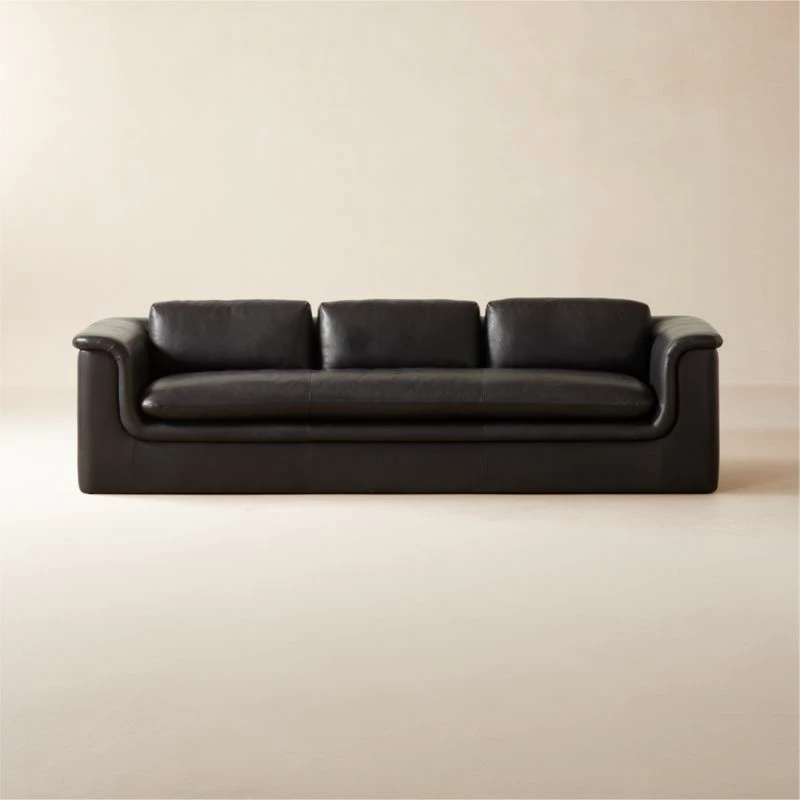 Mardones Black Leather Sofa 3 Mardones Black Leather Sofa