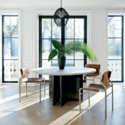 Yadira Black Terracotta Vase -marin sHOP MarianaWhiteWashRoundTeakAG21 1x1 1