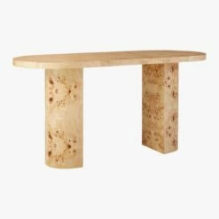 Marisa Burl Wood Desk 60'' -marin sHOP MarisaBurlwoodDesk3QBS20