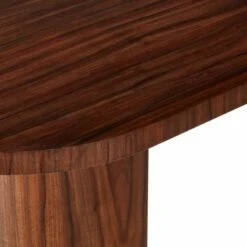 Marisa High-Gloss Walnut Wood Desk 60'' -marin sHOP MarisaHiGlossWalnutDeskAVSSF22