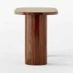 Marisa High-Gloss Walnut Wood Desk 60'' -marin sHOP MarisaHiGlossWalnutDeskSDSSF22