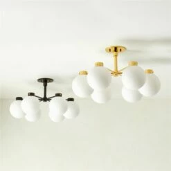 Marra 6-Bulb Polished Brass Flush Mount Light -marin sHOP Marra6BulbFlushMountGrpFHS23