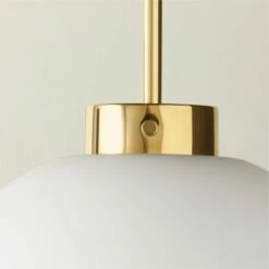 Marra Polished Brass Globe Pendant Light -marin sHOP MarraBrsPendantLight12inAVSHF23