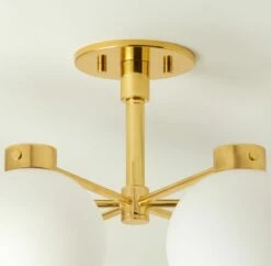 Marra 6-Bulb Polished Brass Flush Mount Light -marin sHOP MarraPldBrs6BulbFlshMntAVSHS23