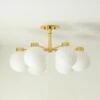 Marra 6-Bulb Polished Brass Flush Mount Light -marin sHOP MarraPldBrs6BulbFlshMntSHS23
