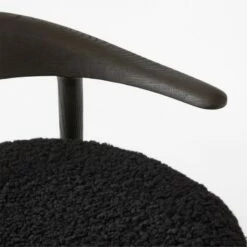 Matador Black Shearling Accent Chair -marin sHOP MatadorBlackShlngChairAVSSF22